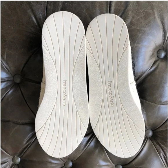 New Franco Sarto Hyria Platform Woven Sneaker Lace Up black crosshatch - Picture 6 of 12